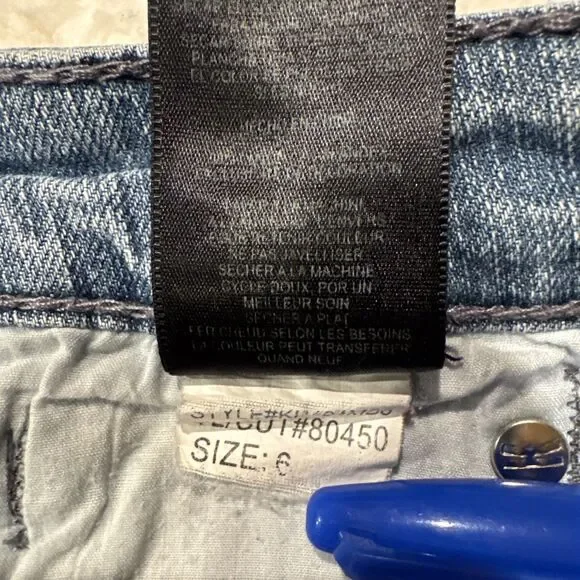 KUT from the Kloth Womens Jeans Size 6 Light Wash Denim Pants Distressed READ - Picture 10 of 11